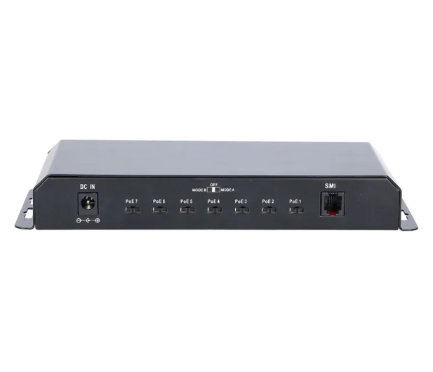 ExtraLink KRATOS PoE 7x Gigabit PoE, 1x Uplink RJ45, Zasilacz 24V 2.5A - 1542594 - zdjęcie 4